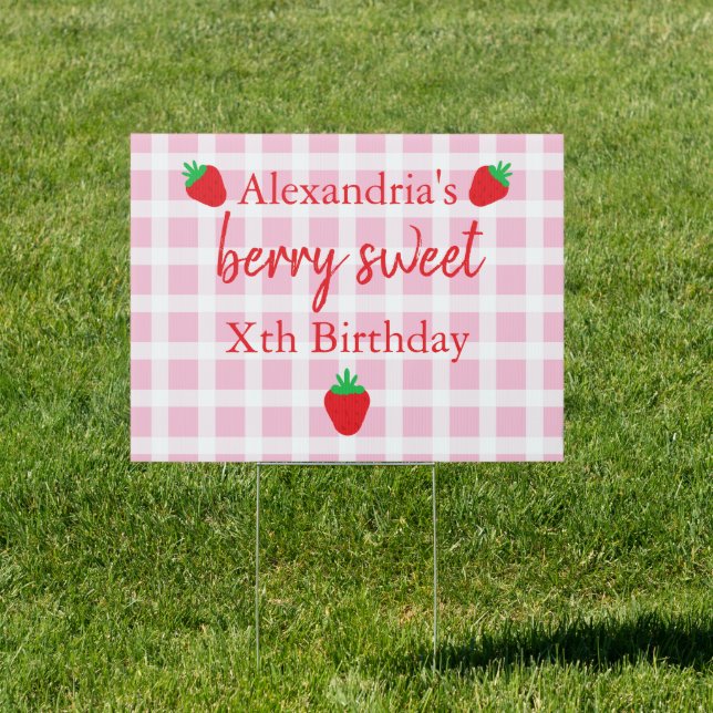 Berry Sweet Birthday Sign (Insitu)