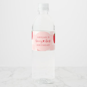 Berry Sweet Birthday Water Bottle Party Favor Label