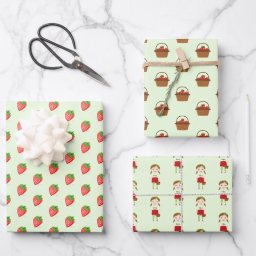 Berry Sweet Birthday Wrapping Paper Sheets