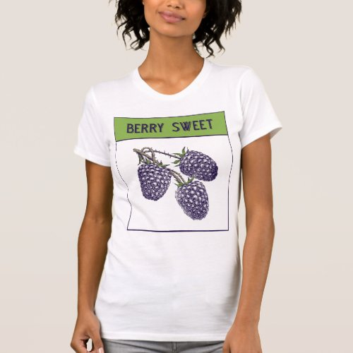 Berry Sweet Blackberries Seed Packet Graphic T_Shirt