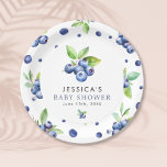 Berry Sweet Blueberry Baby Shower Paper Plates<br><div class="desc">Berry Sweet Blueberry Baby Shower Paper Plates. Matching items available.</div>