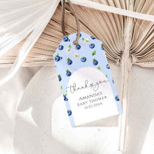 Berry Sweet Blueberry Baby Shower Thank You  Gift Tags