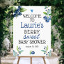 Berry Sweet Blueberry Baby Shower Welcome Sign