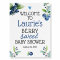 Berry Sweet Blueberry Baby Shower Welcome Sign