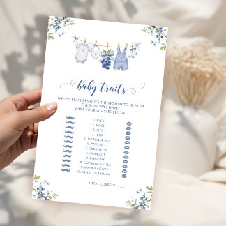Berry Sweet Blueberry Baby Traits Shower Games