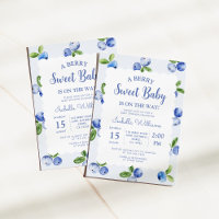 Berry Sweet Blueberry Boy Baby Shower