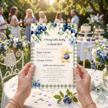 Berry Sweet Blueberry Duck / green gingham