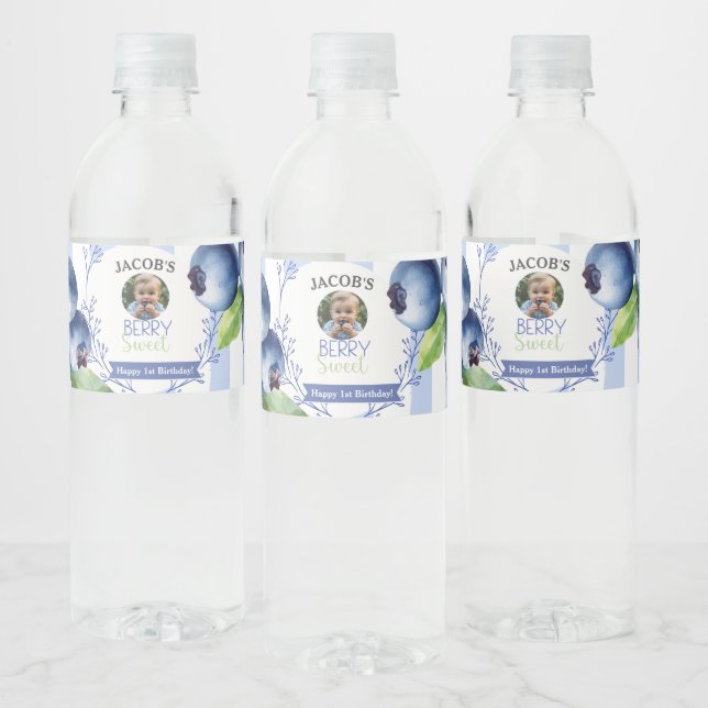 Berry Sweet Blueberry Water Bottle labels (Bottles)