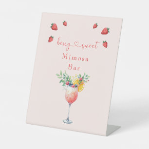 Berry Sweet Blush Mimosa Bar Shower Sign