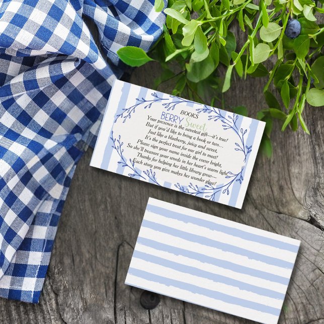 Berry Sweet Book Request girl Enclosure Card (Berry Sweet Book Request girl Enclosure Card)