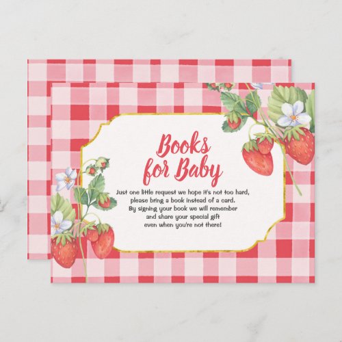 Berry Sweet Books for baby strawberry Postcard