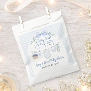 Berry Sweet Boy blueberry Baby Shower Favor Bag