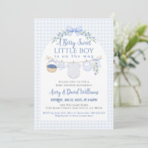 Berry Sweet Boy blueberry Baby Shower