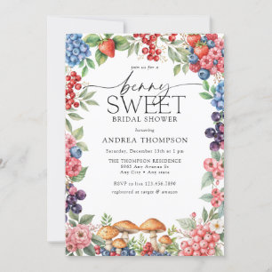 Berry Sweet Bridal Shower Invitation
