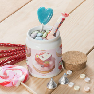 Berry Sweet: Bunny Girl Strawberry Tart Candy Jar