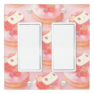 Berry Sweet: Bunny Girl Strawberry Tart Light Switch Cover