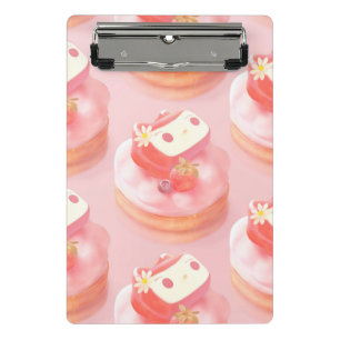 Berry Sweet: Bunny Girl Strawberry Tart Mini Clipboard