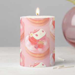 Berry Sweet: Bunny Girl Strawberry Tart Pillar Candle
