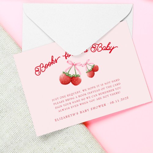 Berry Sweet Coquette Books for Baby Enclosure Card