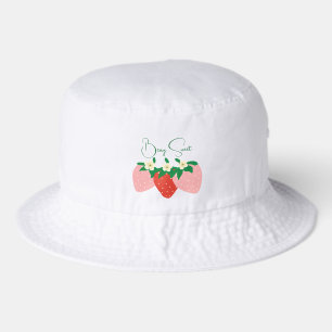 Berry Sweet Cute Strawberry Bucket Hat