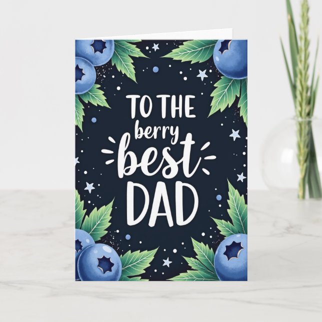 Berry Sweet Dads Day Art Card (Front)
