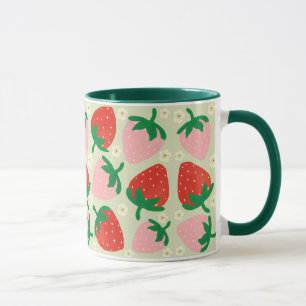 Berry Sweet Delights Olive Green Mug