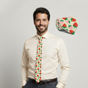 Berry Sweet Delights Olive Green Neck Tie