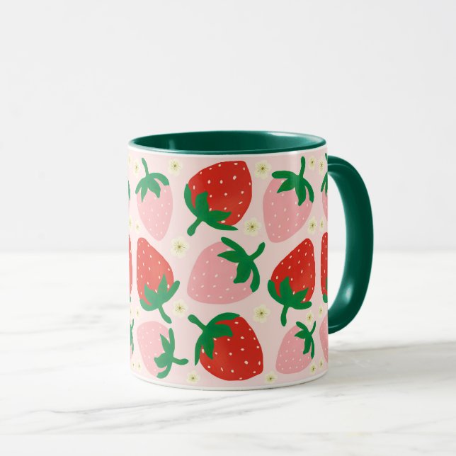 Berry Sweet Delights  Soft Pink Mug (Front Right)