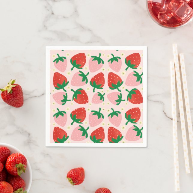 Berry Sweet Delights  Soft Pink Napkins (Insitu)