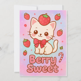 “Berry Sweet Dreams” Christmas Card – Glittery Poe
