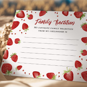 Berry Sweet Family Tradition Baby Shower Card