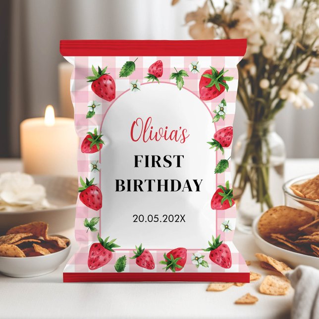 Berry Sweet First Birthday Chip Bag Wrapper (Creator Uploaded)