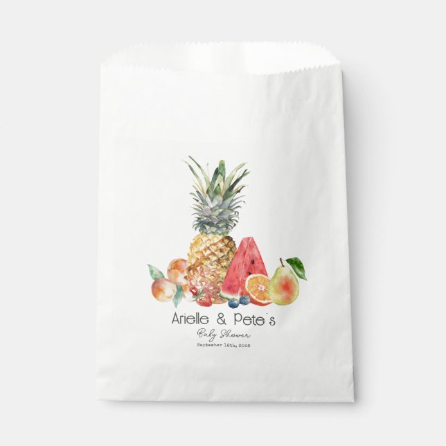 Berry Sweet Fruit Baby Shower  Favor Bag (Front)