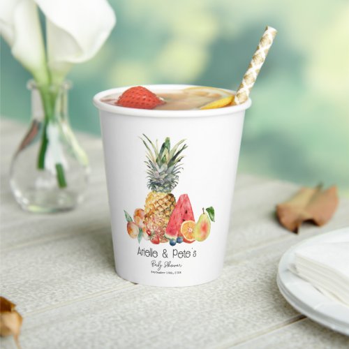 Berry Sweet Fruit Baby Shower  Paper Cups