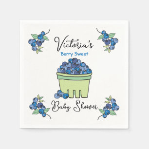 Berry Sweet Fruit Basket Baby Shower Napkins
