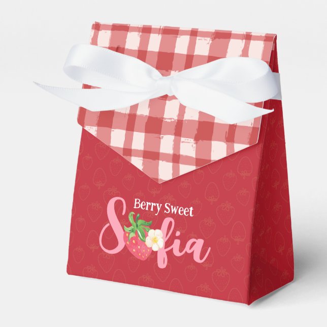 Berry Sweet Gift Bag Favor Boxes (Front Side)
