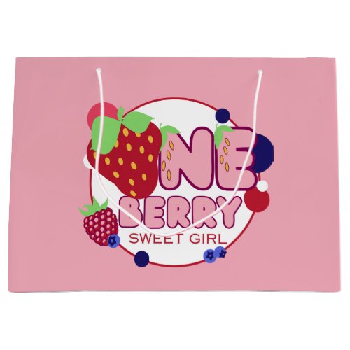 Berry Sweet Girl Large Gift Bag