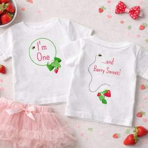 Berry Sweet “I’m One” First Birthday Baby T-Shirt