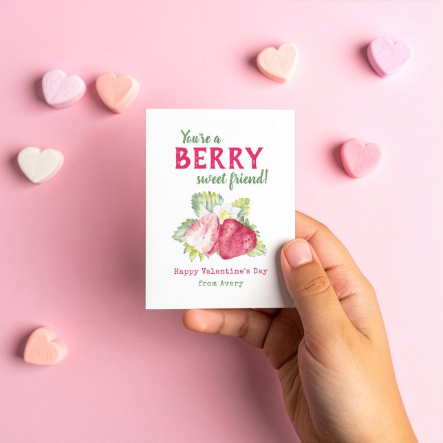 Berry Sweet Kids Classroom Valentine's Cards (Creator Uploaded)