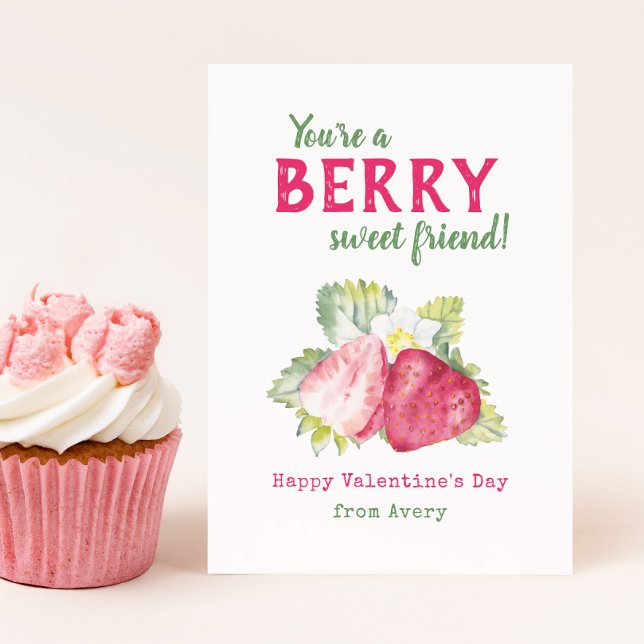Berry Sweet Kids Classroom Valentine's Cards (Creator Uploaded)