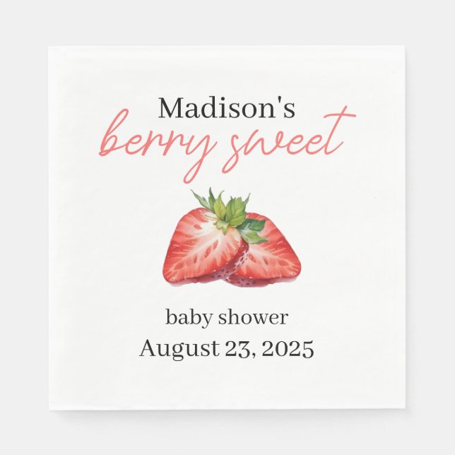 Berry Sweet Napkins (Front)