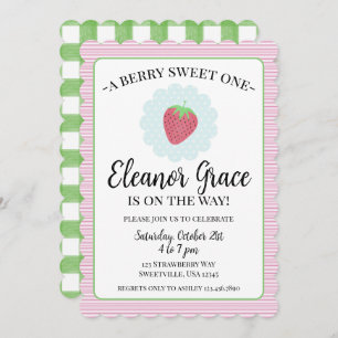 Berry Sweet One Baby Shower Invitation