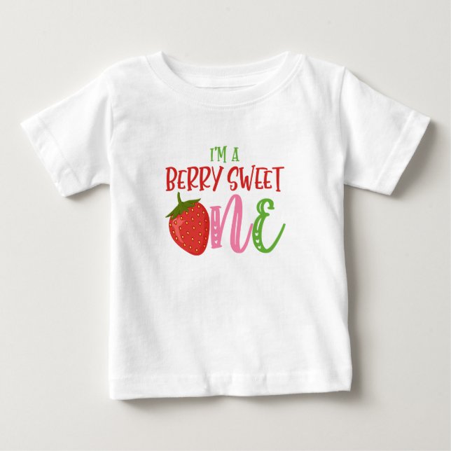 Berry Sweet ONE First Birthday Shirt (Front)