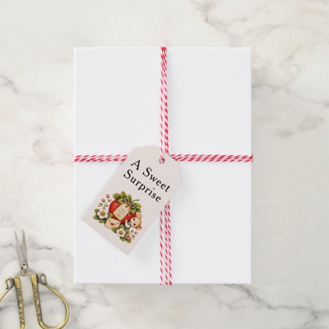 Berry Sweet Personalized Gift Tag (With Twine)