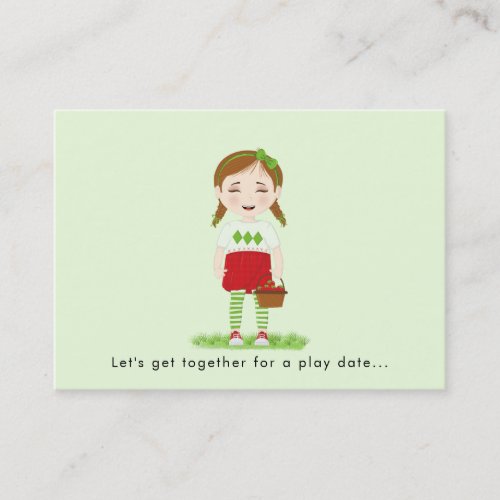 Berry Sweet Play Date Calling Card