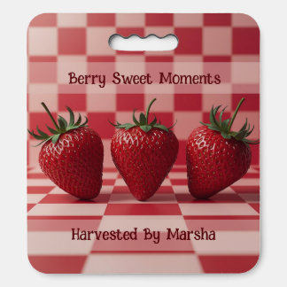 Berry Sweet Red Strawberry Picnic Kneeling Pad