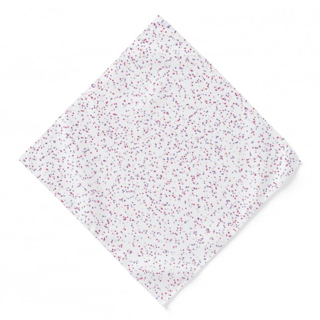 Berry Sweet Speckled Pink & Purple Dots Bandana (Front)