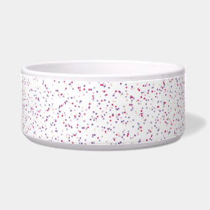 Berry Sweet Speckled Pink & Purple Dots Bowl