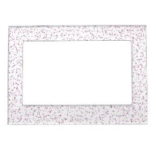 Berry Sweet Speckled Pink & Purple Dots Magnetic Frame