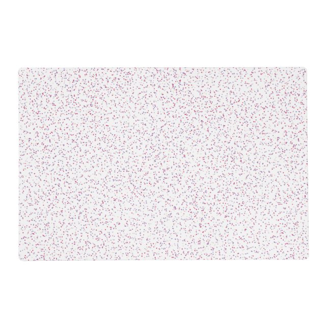Berry Sweet Speckled Pink & Purple Dots Placemat (Front)